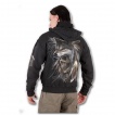 Sweat-shirt gothique homme avec squelette indien esprit du loup