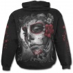 Sweat-shirt gothique homme avec tte de mort, femme masque et roses