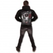 Sweat-shirt gothique homme avec tête de mort, femme masquée et roses