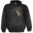 Sweat-shirt gothique homme avec tête de mort à voile déchiré
