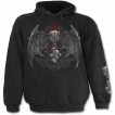Sweat-shirt gothique homme avec Totem démoniaque et crane ailé