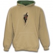 Sweat-shirt gothique homme beige