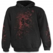 Sweat-shirt gothique homme à bouche de vampire et crane de sang
