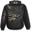 Sweat-shirt gothique homme à cage thoracique et vetement déchiqueté