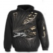Sweat-shirt gothique homme à cage thoracique et vetement déchiqueté
