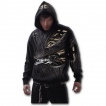 Sweat-shirt gothique homme à cage thoracique et vetement déchiqueté