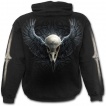 Sweat-shirt gothique homme à corbeau emprisonné dans une cage thoracique