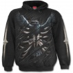 Sweat-shirt gothique homme à corbeau emprisonné dans une cage thoracique