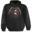 Sweat-shirt gothique homme à doigt de la mort avec faux et sablier