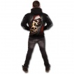 Sweat-shirt gothique homme à Faucheuse de Noel avec hotte emplie de cranes