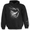 Sweat-shirt gothique homme noir avec ange en vol