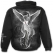 Sweat-shirt gothique homme noir avec ange en vol