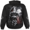 Sweat-shirt gothique homme noir à capuche avec gargouille
