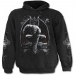 Sweat-shirt gothique homme noir à capuche avec gargouille