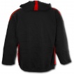 Sweat-shirt gothique homme noir et rouge  capuche style 
