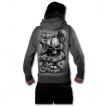 Sweat-shirt gothique homme  serpents, cranes et ds