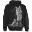 Sweat-shirt gothique homme  zip avec ange sur pentagramme
