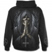 Sweat-shirt gothique homme  zip avec la Mort en prire