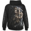 Sweat-shirt gothique homme  zip avec la Mort faisant un fuck
