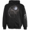 Sweat-shirt gothique homme à zip avec loup et attrape-rêves amérindien