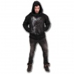 Sweat-shirt gothique homme à zip à gorille tatoué tribal avec écouteurs