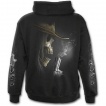 Sweat-shirt gothique homme  zip  squelette cowboy avec rvolver fumant