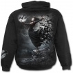 Sweat-shirt homme avec baronne de la nuit et crane  ailes de chauve-souris