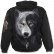 Sweat-shirt homme avec loups et attrape rve inspiration Yin et Yang