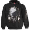 Sweat-shirt homme avec loups et attrape rve inspiration Yin et Yang