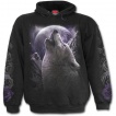 Sweat-shirt homme gothique avec femme  demi-face de loup