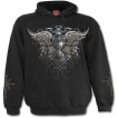 Sweat-shirt homme gothique avec squelette assassin et sablier de la mort