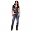 T-shirt débardeur (2en1) femme gothique  avec guitare 