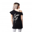 T-shirt femme Dead Inside Off Shoulder - Cupcake Cult