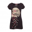 T-shirt Femme goth-rock Jawbreaker à tête de mort bourrée de pillules