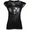 T-shirt femme gothique  dentelles 