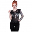 T-shirt femme gothique à dentelles