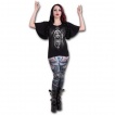 T-shirt femme gothique  manches voiles avec religieuse  stigmate