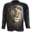 T-shirt gothique homme  manches longues  Lion fier en armure