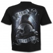 T-shirt gothique homme avec corbeau, pleine lune et crane
