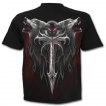 T-shirt gothique homme avec couple de loups et Ankh