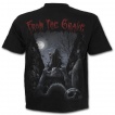 T-shirt gothique homme noir avec la Mort tenant une torche
