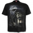T-shirt gothique homme noir avec la Mort tenant une torche