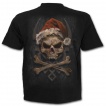 T-shirt gothique homme  pre Noel squelette rock