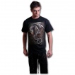 T-shirt homme avec dragon gris sur lave craquele
