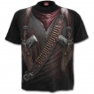 T-shirt homme avec motif imitation tenue de mercenaire