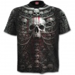 T-shirt homme gothique à cage thoracique style catacombes