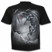 T-shirt homme gothique à dragon gris libéré de ces chaines