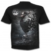 T-shirt homme gothique avec crane  ailes de chauve-souris et baronne de la nuit