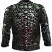 T-shirt homme gothique manches longues  cage thoracique style catacombes