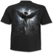 T-shirt homme noir  ange se lamentant sur une balanoire